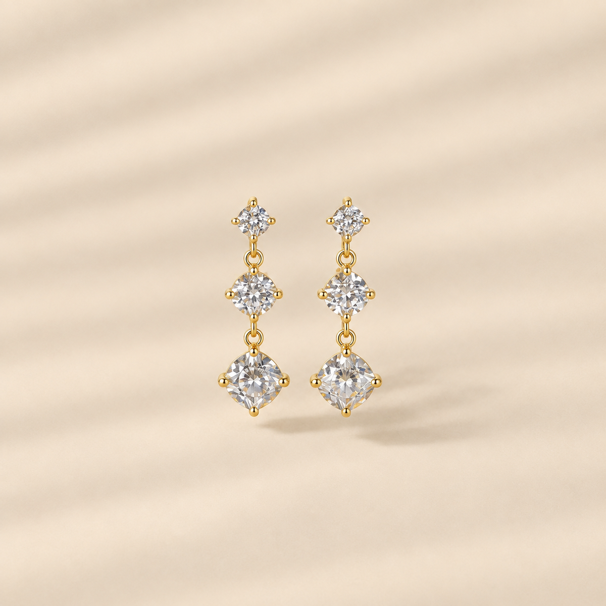 Born to Dazzle — Round Cut Dangle Earrings