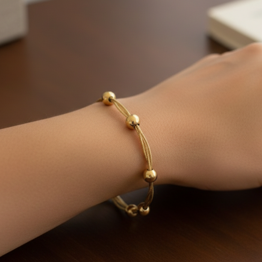 Nora — Multi-Chain Beaded Bracelet