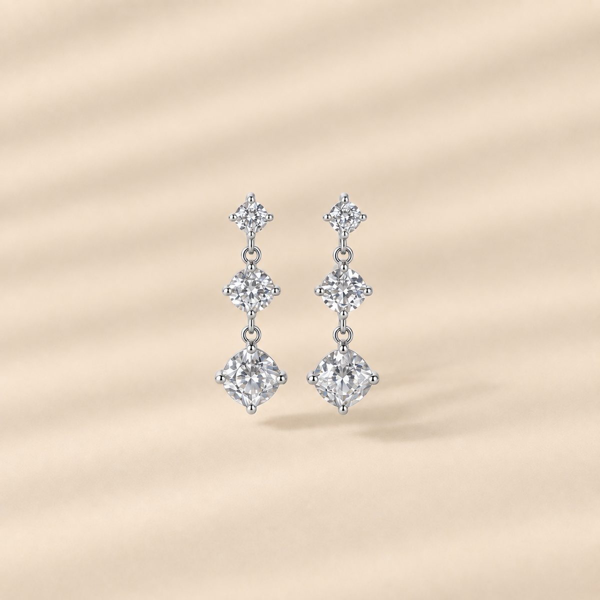 Born to Dazzle — Round Cut Dangle Earrings