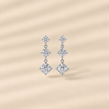 Born to Dazzle — Round Cut Dangle Earrings