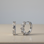 Forever Shine —  Round Cut Huggie Earrings