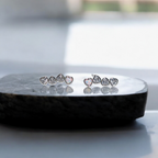 Love's Light — Heart Stud Earrings