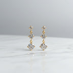 Born to Dazzle — Round Cut Dangle Earrings