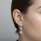 Born to Dazzle — Round Cut Dangle Earrings