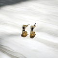 criss cross gold earrings