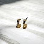 criss cross gold earrings