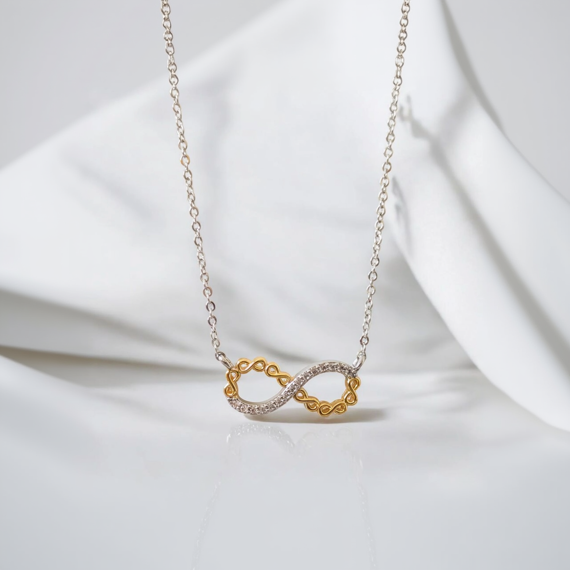 Timeless Bond — Infinity Pendant Necklace