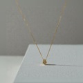 Aura — Sterling Silver Pear Cut Solitaire Necklace