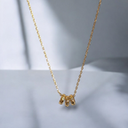 Sterling Silver Gold charm necklace
