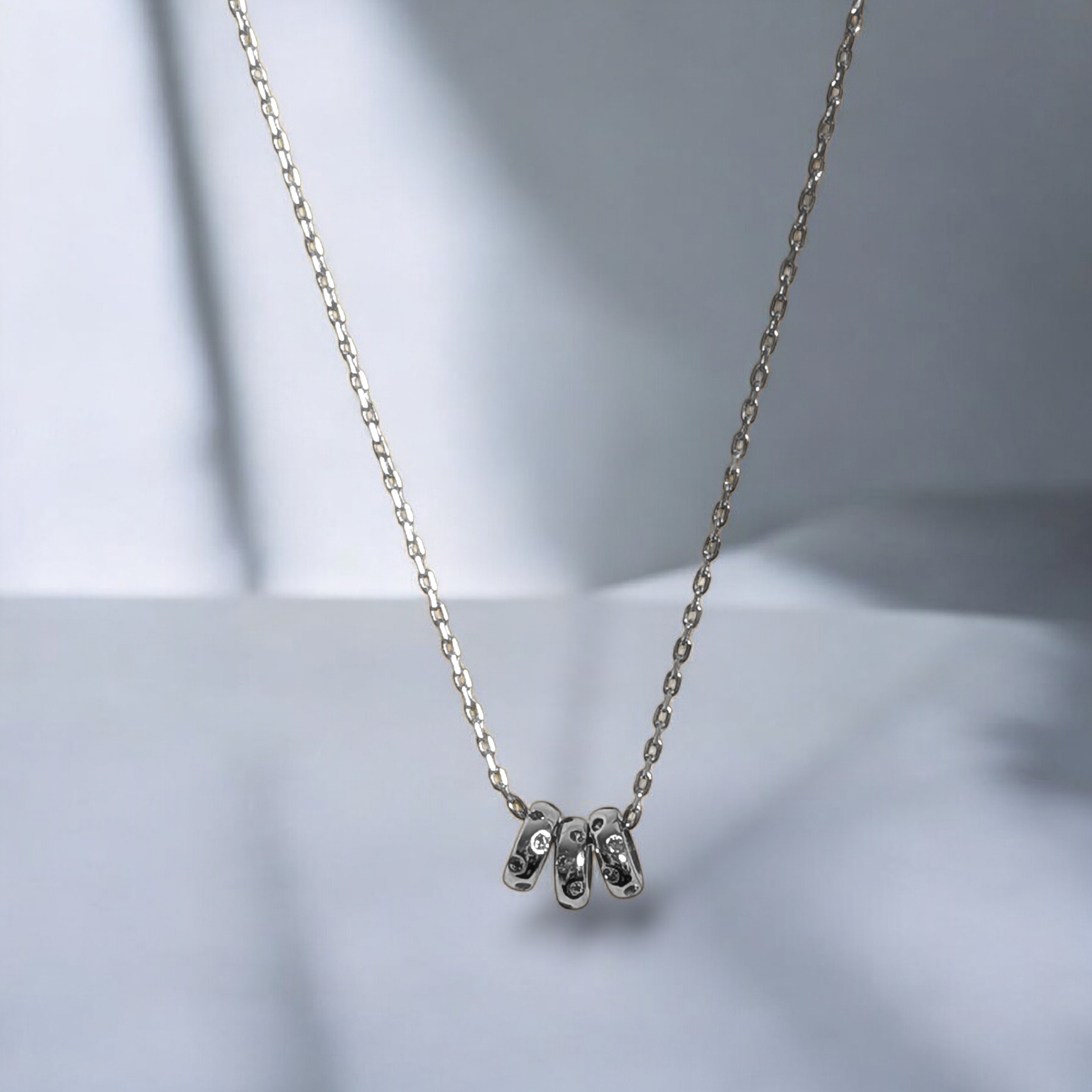 Sterling silver charm necklace