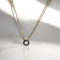 Valeria — Two Tone Interlocking Necklace
