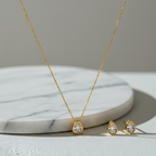 The Aura Set: Pear Cut Radiance