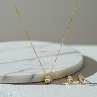 The Aura Set: Pear Cut Radiance