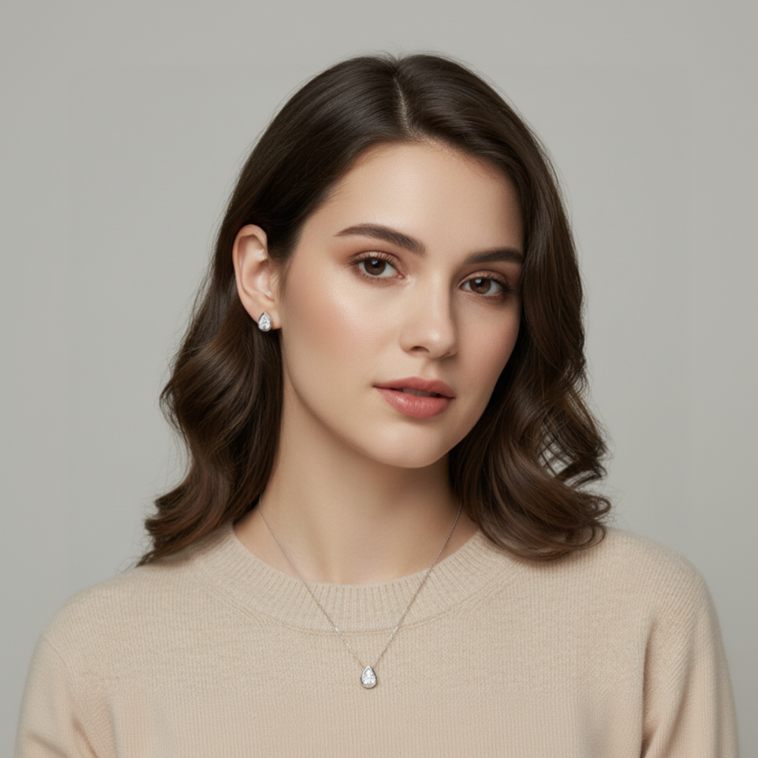 The Aura Set: Pear Cut Radiance